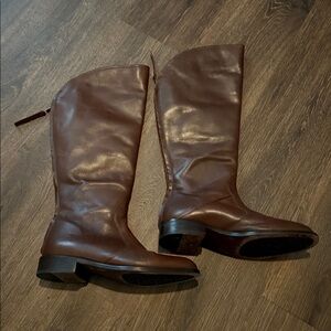 Johnston & Murphy Brown Leather Knee-High Boots